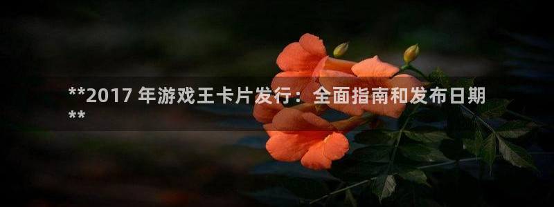 顺盈娱乐官网首页网址：**2017 年游戏王卡片发行：全面指南和发布日期
**