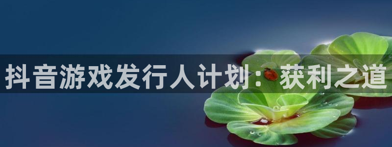 顺盈娱乐领导联系方式：抖音游戏发行人计划：获利之道