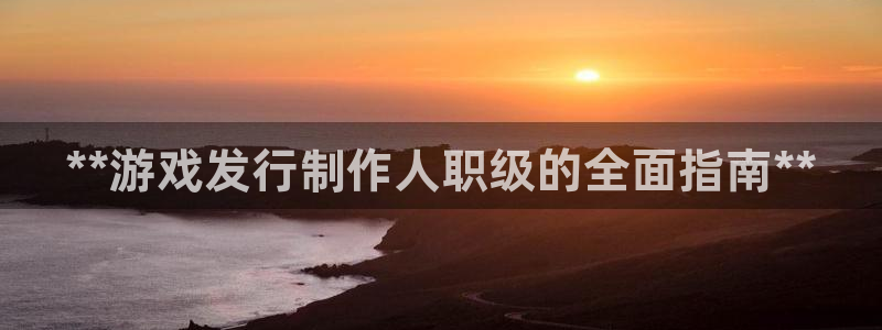 顺盈娱乐官网首页登录：**游戏发行制作人职级的全面指南**