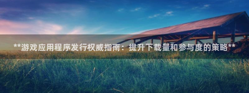 顺盈娱乐扣款成功了吗现在：**游戏应用程序发行权威指南：提升下载量和参与度的策略**