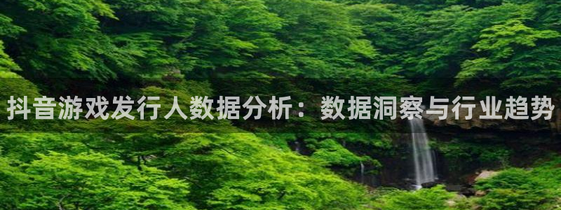 顺盈娱乐官网首页登录网址：抖音游戏发行人数据分析：数据洞察与行业趋势